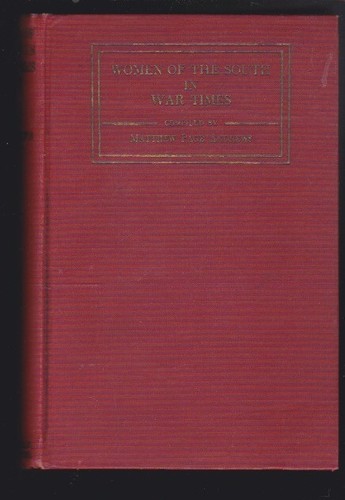 The Women of the South in War Times by Matthew Page Andrews 1st Ed. 1920 VG - 第 1/12 張圖片