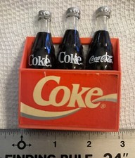 Vintage 1993 Coke Coca-Cola Magnet 3 Pack  Red Fridge Pack