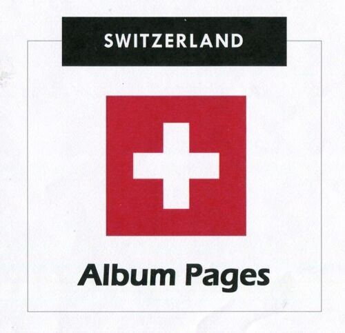 Switzerland CD-ROM  Stamp Album 1843-2019 Album Pages Classic Stamps Illustrated