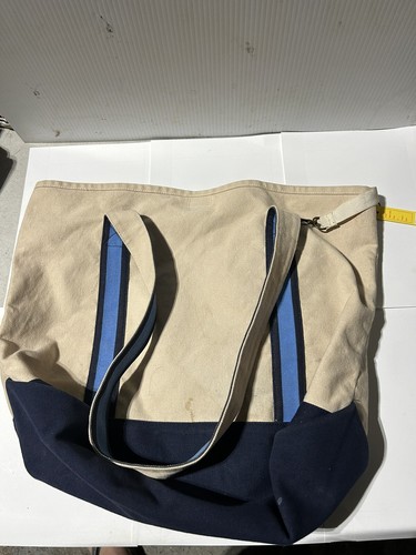 Walt Disney World Vintage Style Collectible Canvas Tote Bag 1971 Blue Handles - Picture 2 of 3