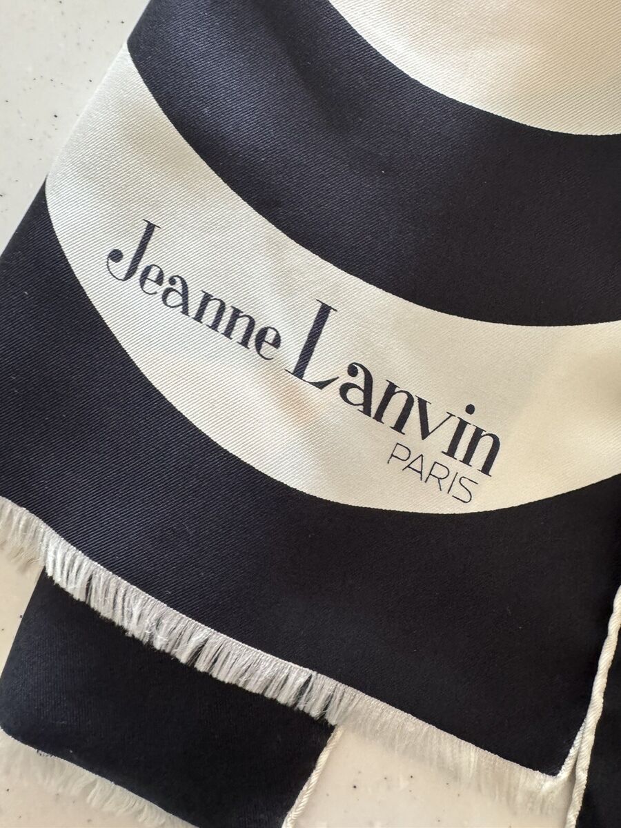 Vintage Jeanne Lanvin Paris 1970's SILK opera scarf Vintage Jeanne Lanvin Paris 1970's SILK opera scarf