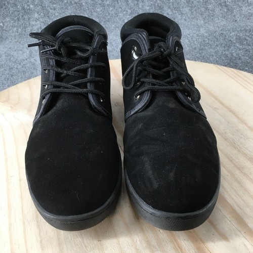 Lugz Boots Mens 9.5 Chukka Boot MCOAMXD 001 Black Faux Leather Round Toe Flats - Picture 6 of 16