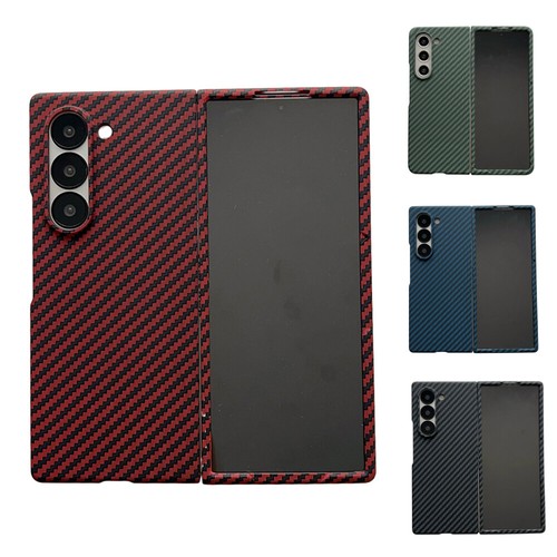 Funda magnética a prueba de golpes con patrón de fibra de carbono para Samsung Galaxy Z plegable 6 5 4 5G - Imagen 4 de 23