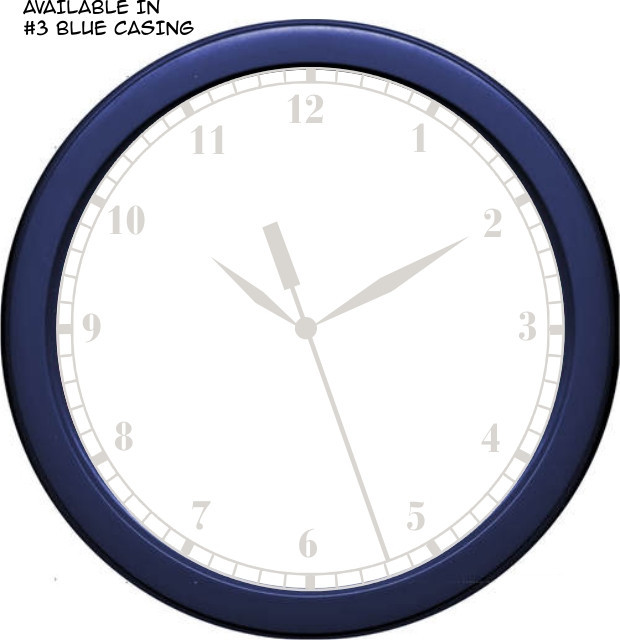 Personalized Math Teacher Wall Clock Equations Numbers Blue