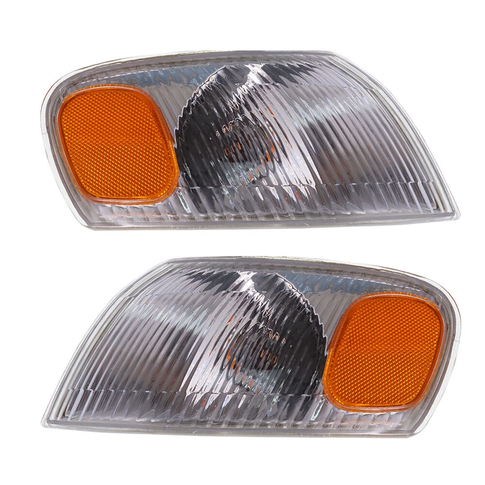 Juego de luces de señal de estacionamiento de giro izquierda+derecha esquina Toyota Corolla 1998-2000 Foto 3 de 4
