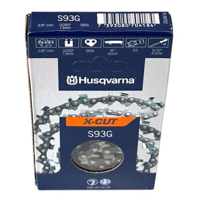 Husqvarna X-CUT S93G Sägekette 30 cm 3/8'' 1,3 mm ( 585404245 ) für Kettensäge