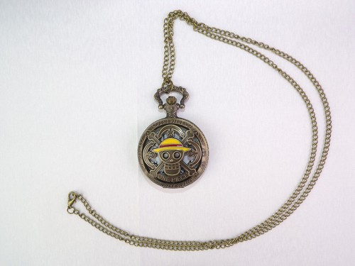 Nightmare Before Christmas Jack Poker Yellow Hat Anime Pocket Watch with Chain - Picture 2 of 27