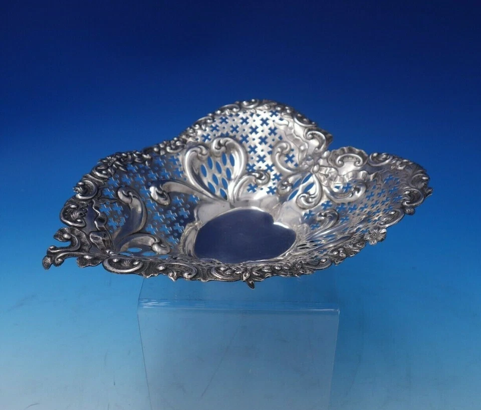 Frutero de plata esterlina Chantilly by Gorham forma de corazón #4312 (#5120) Foto 4 de 4