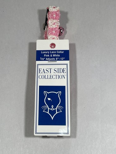 Luxury Lace Cat Collar Harness and Leash Set Pink and White New and Gorgeous - Picture 3 of 10