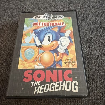Sonic the Hedgehog Not For Resale (Sega Genesis, 1991) CIB Complete 