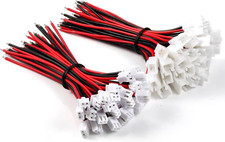 30 Pairs Jst-Xh 2.54Mm Pitch 22AWG 2 Pin Plug Connector with 3.94Inch 10Cm UL10