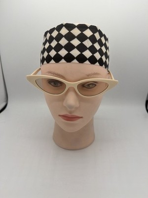 Damen Sonnenbrille Katzenauge Beige Y2K Style Fashion Trend Sommer S50