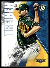 2019 Topps Fire Blake Treinen Oakland Athletics #74