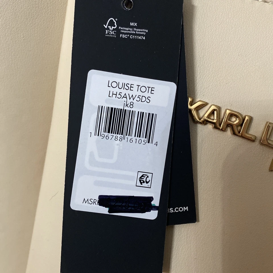 Bolso/cartera de cuero Karl Lagerfeld con bolso extra nuevo con etiquetas Foto 4 de 4