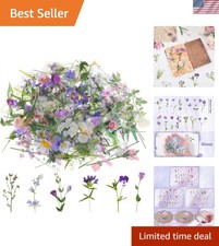 120 Pcs Transparent Flower Stickers for Scrapbooking, Journaling, Crafting