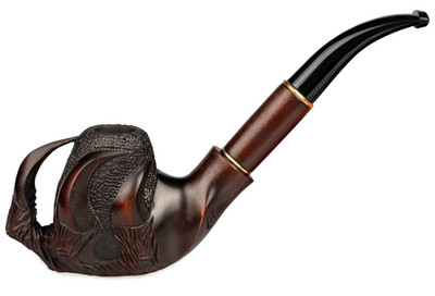 Handmade Tobacco Smoking Pipe, 9mm Filter, Pear Wood, Gift for Pipe Smoker