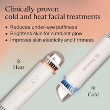Therabody - TheraFace Depuffing Wand - Cold & Heat Facial Treatments - White