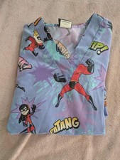 Pixar The Incredibles Scrub Top