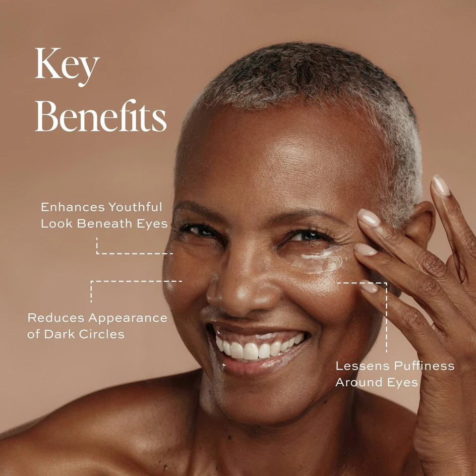 DIME Beauty Luminosity Suero de Ojos, Crema de Ojos Tratamiento con Cafeína para Oscuridad Foto 2 de 4