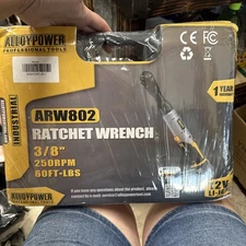 Lightweight 12V Cordless Ratchet Wrench 3/8" with Two 2.0Ah Batteries Included