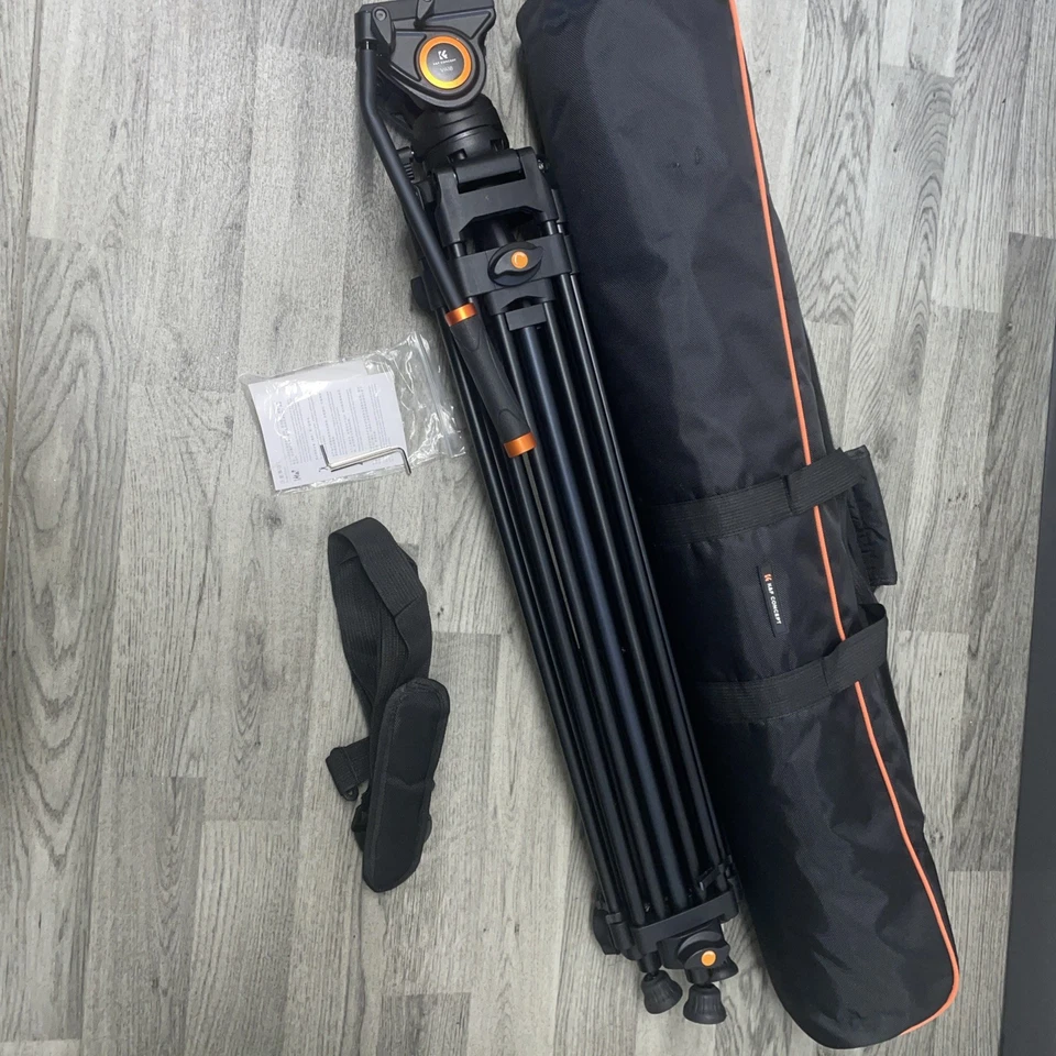 K&F Concept VA18 Heavy Duty Video Tripod Fluid Head 184cm Maximum Extended - Image 4 of 4