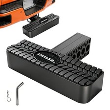2 Inch Receiver Hitch Step Rear Bumper Guard Protector, Anti Slip Black