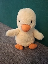 Jellycat Nippit Duck - Tiny Soft Beanie Duck Toy Plush - Retired Chick/Duck 14cm