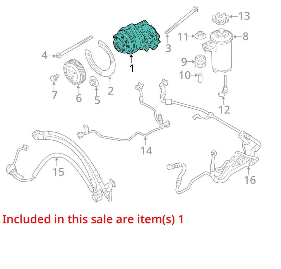 BMW X6 2009 bomba de dirección asistida OEM 81 k millas - LKQ396033324 Foto 4 de 4