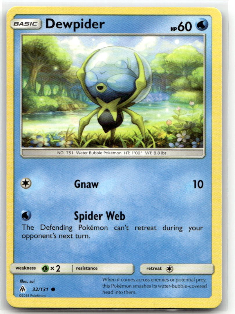 Dewpider 32/131 Common SM - Forbidden Light Pokemon EN LP
