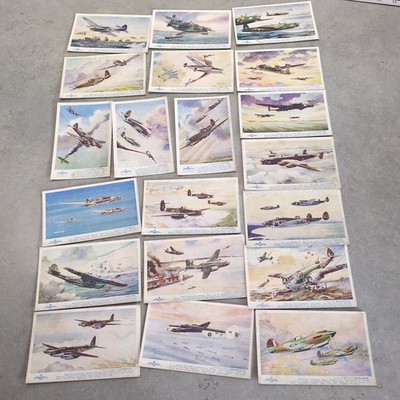 Konvolut 20 Ansichtskarten Lachs Serie alte Flugzeugbilder