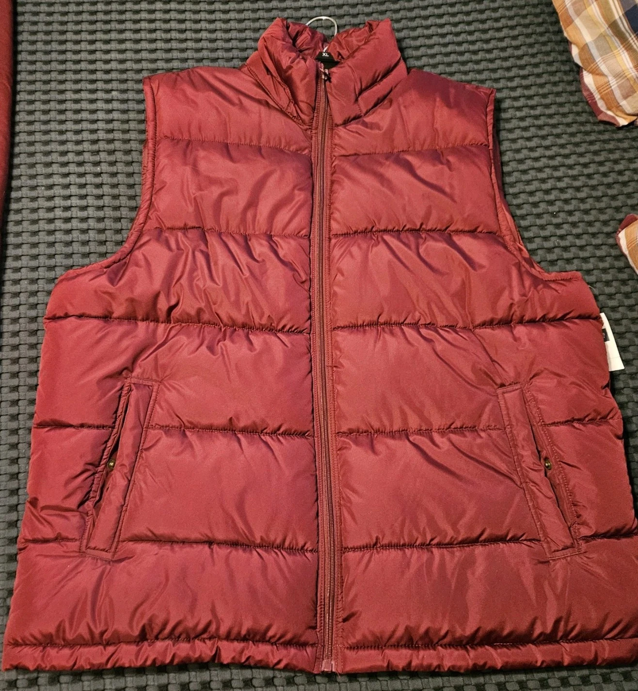 Men's XXL Gap The Warmest Puffer Quilted Insulated Vest Jacket Crimson Red Zip