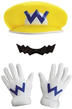 Brand New Super Mario Brothers Wario Adult Costume Kit