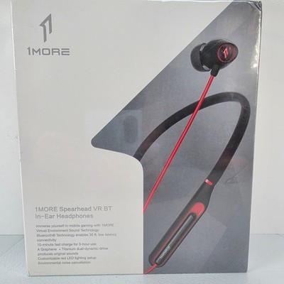 1MORE Spearhead VR BT Wireless In-Ear Gaming Headphones E1020BT Black Red NEW