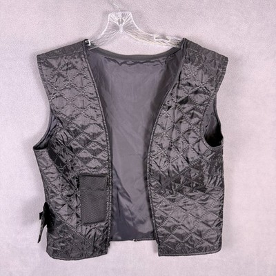 VTG Harley Davidson Riding Gear Vest Mens Large Black Quilted Liner 97115-07VM