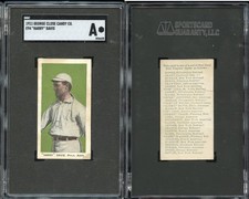 1911 E94 George Close Candy Harry Davis ~ olive background ~ SGC Authentic sharp