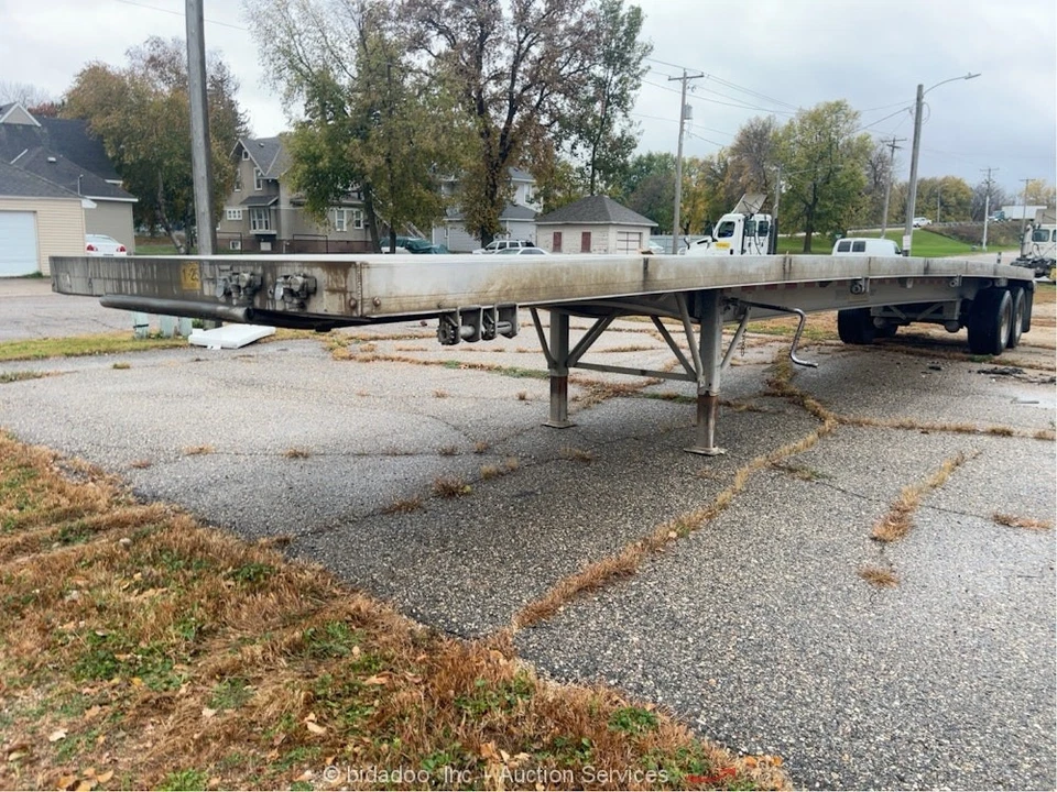 2022 East Manufacturing 48' Flatbed Aluminum T/A Trailer Super Single bidadoo