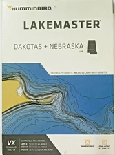 Humminbird LakeMaster DAKOTAS & NEBRASKA Digital GPS Charts VX Tech 601001-1