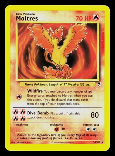 MOLTRES 30/110 RARE LEGENDARY COLLECTION POKEMON MP