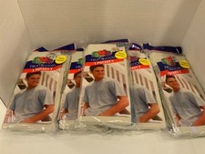 5 New NOS Sealed VTG Men  s 1998 Fruit Of The Loom Heather Grey T-Shirts