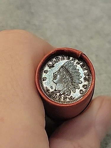 Terrific Au+ Civil War Token &O Mint Dime Ends Of Lincoln Wheat Cent Roll