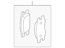 KIT ALMOHADILLA Original Nissan Value Advantage™-delantera da06m-5rb0p-nw