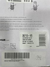 KOHLER K-35713-VS Air Gap Body with Cover One Size - Vibrant Stainless