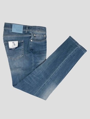 NEW BARBA NAPOLI DENIM COTTON EA JEANS US 40 - EU 56 BJZ4