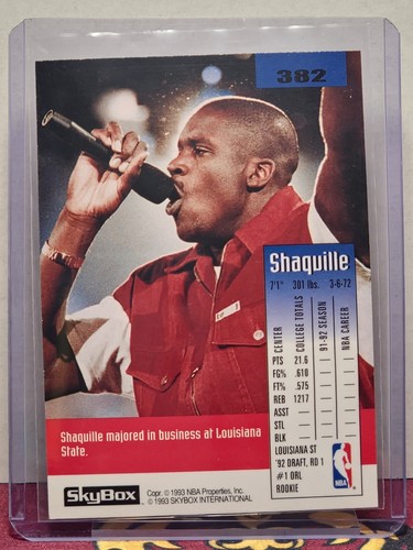 1992-93 Skybox - Shaquille O'Neal #382 - Bild 2 von 2