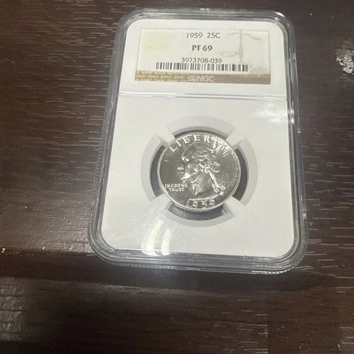 1959  Washington Quarter   NGC  PF69