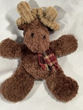 Vintage Russ Christmas Moose Stuffed Animal / Antler