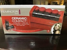 Remington Compact Ceramic Travel Size Hot Rollers in Red