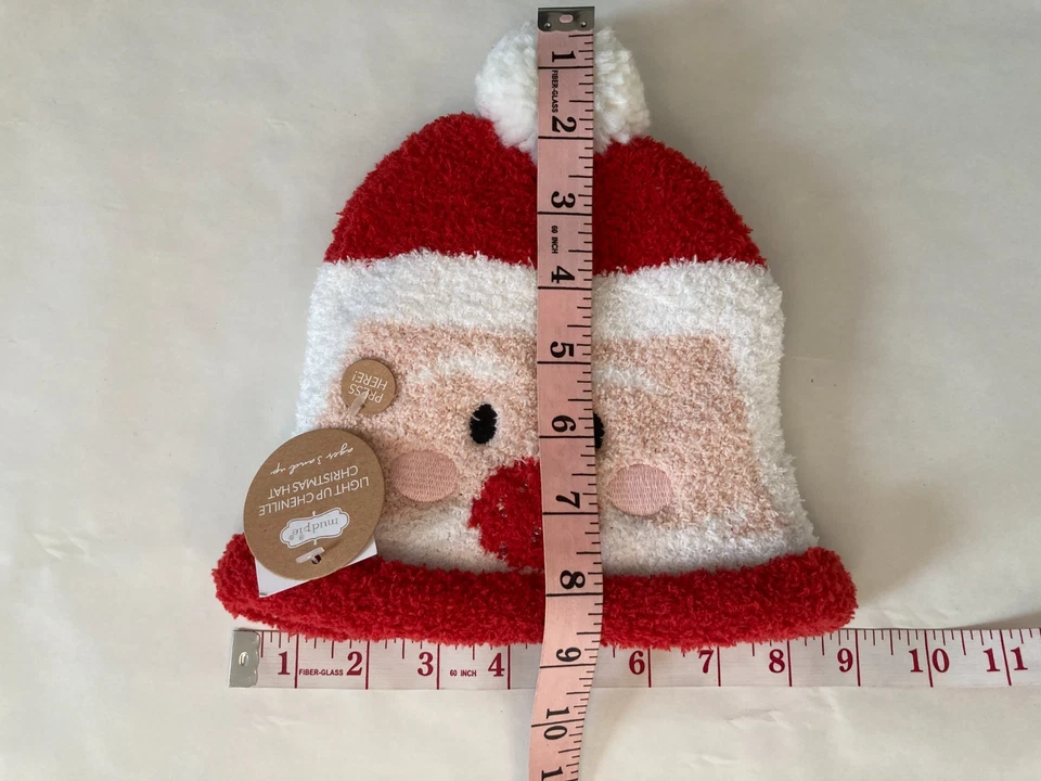 Sombrero de bebé Papá Noel iluminado de Navidad Foto 3 de 4