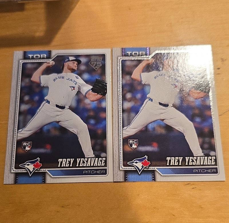 Topps 2026 Update Trey Yesavage Rookie Toronto Blue Jays US20 Card Lot (2)