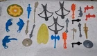 Masters of the Universe Weapon Heman Sword Axe Bow Accessory Parts Lot Vintage